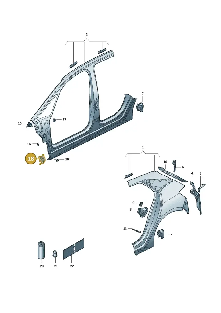 10A810333 — SEAT EBoost CUPRA (2021-) diagram 10s809040, position 18