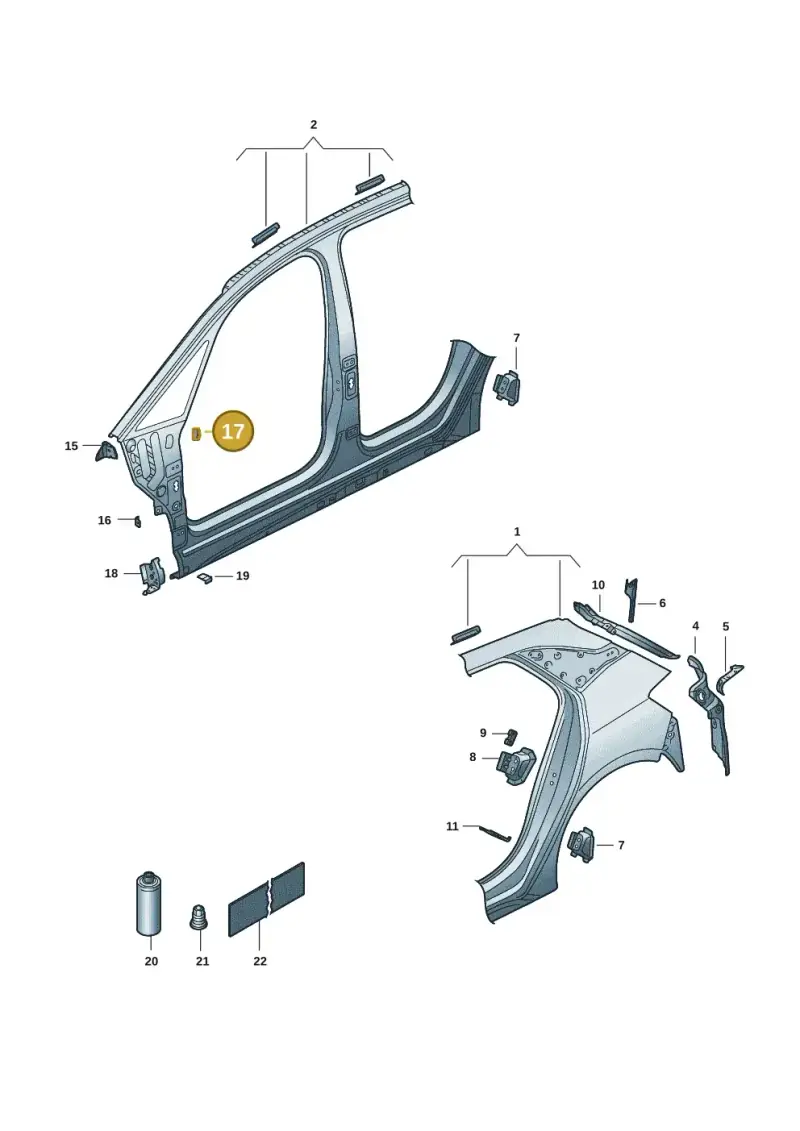10A810423 — SEAT EBoost CUPRA (2021-) diagram 10s809040, position 17