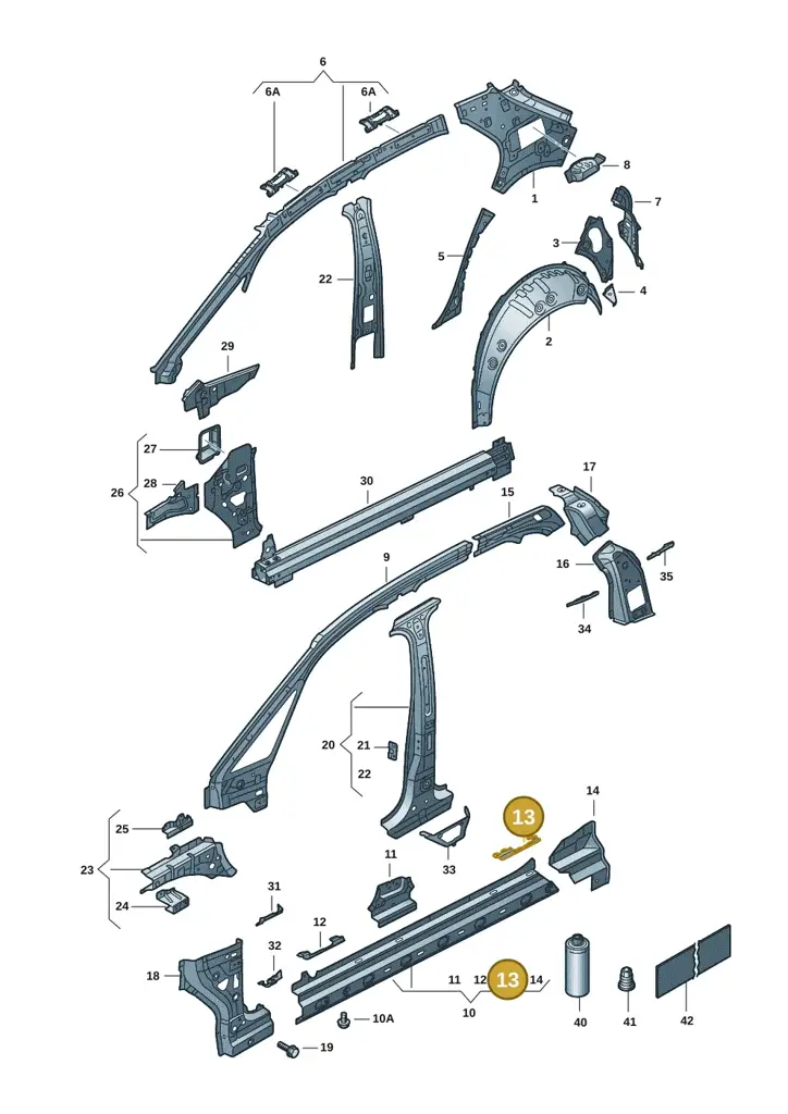 10A810432 — SEAT EBoost CUPRA (2021-) diagram 10s809000, position 13