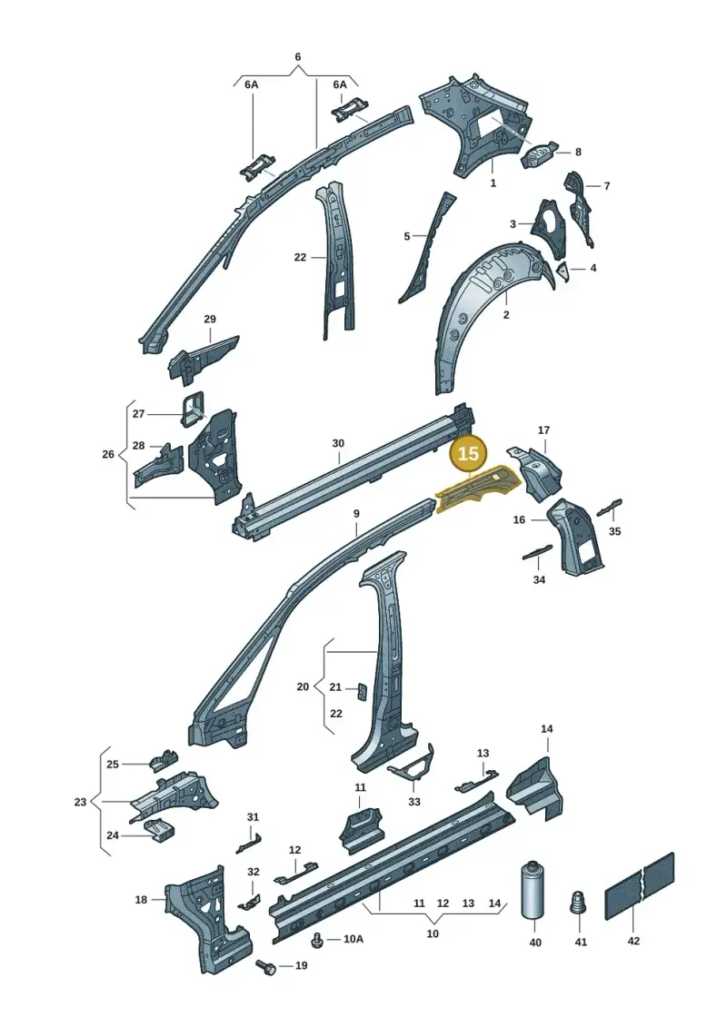 10A810500 — SEAT EBoost CUPRA (2021-) diagram 10s809000, position 15