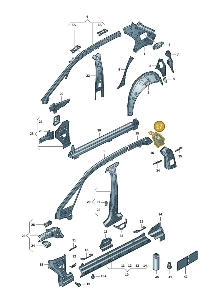 10A810504 — SEAT EBoost CUPRA (2021-) diagram 10s809000, position 17