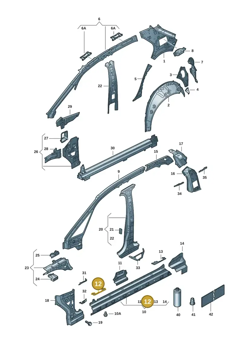 10A810685 — SEAT EBoost CUPRA (2021-) diagram 10s809000, position 12