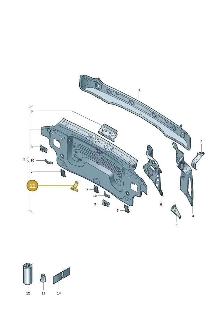 10A813175A — SEAT EBoost CUPRA (2021-) diagram 10a813000, position 11
