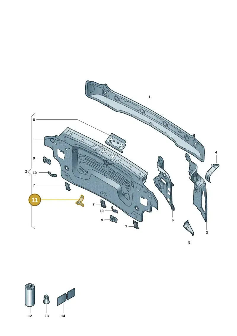 10A813175A — SEAT EBoost CUPRA (2021-) diagram 10a813000, position 11