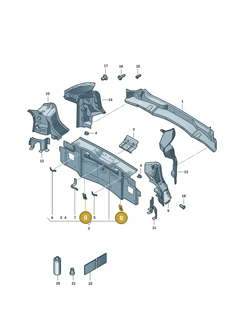 10A813745 — SEAT Tavascan Cupra (2023-) diagram 20h813000, position 8