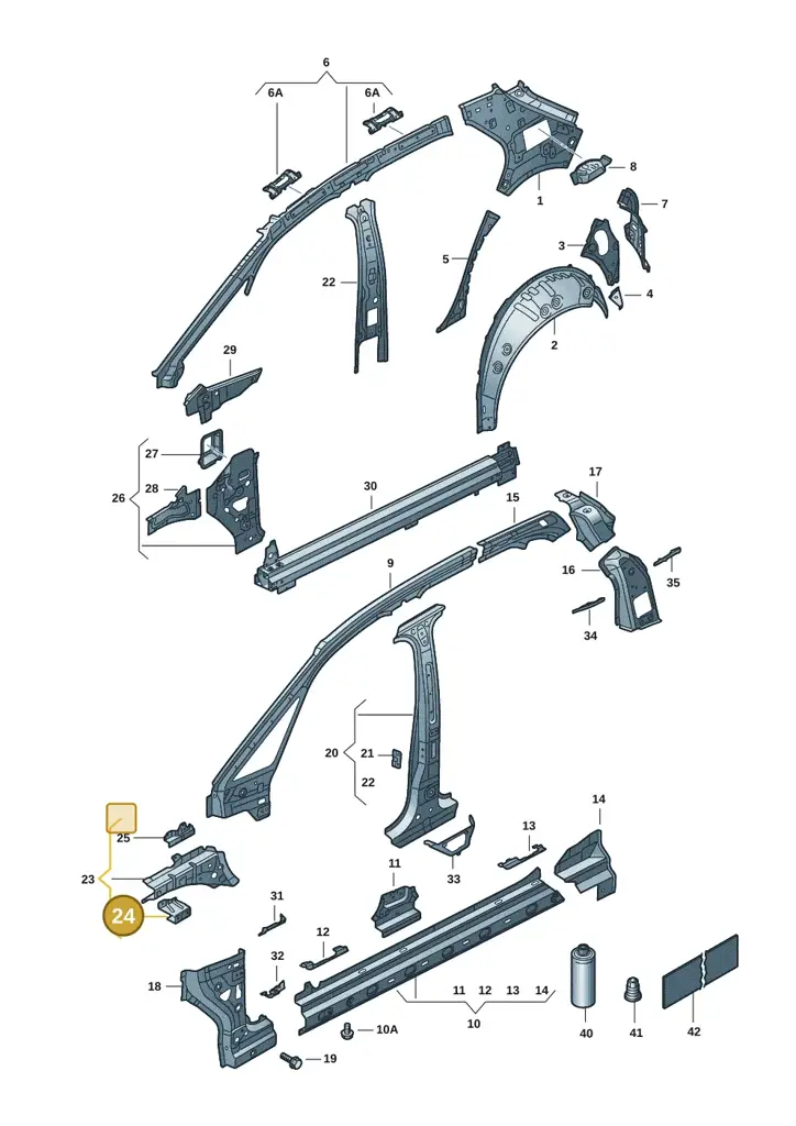 10A821186 — SEAT EBoost CUPRA (2021-) diagram 10s809000, position 24