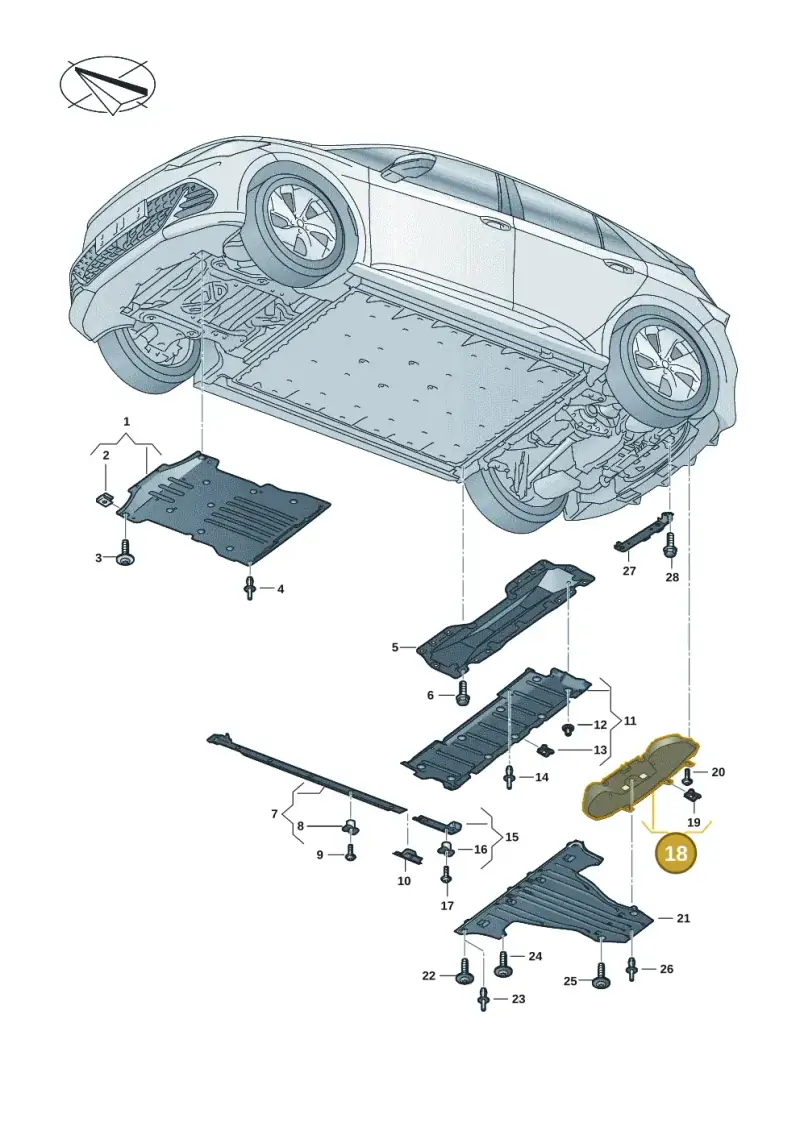 10A825523 — SEAT EBoost CUPRA (2021-) diagram 10s825000, position 18
