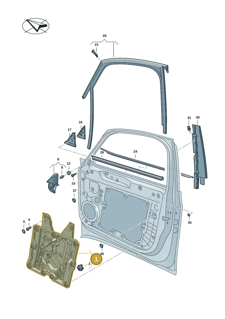 10A837462B — SEAT EBoost CUPRA (2021-) diagram 10a837500, position 1