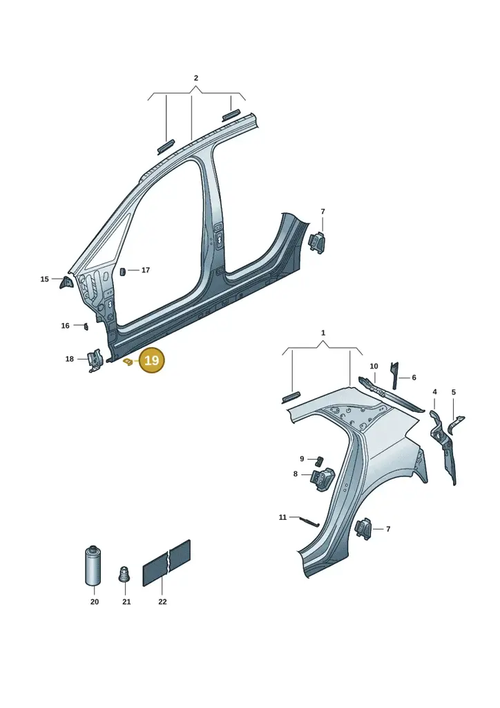 10A853231A — SEAT EBoost CUPRA (2021-) diagram 10s809040, position 19