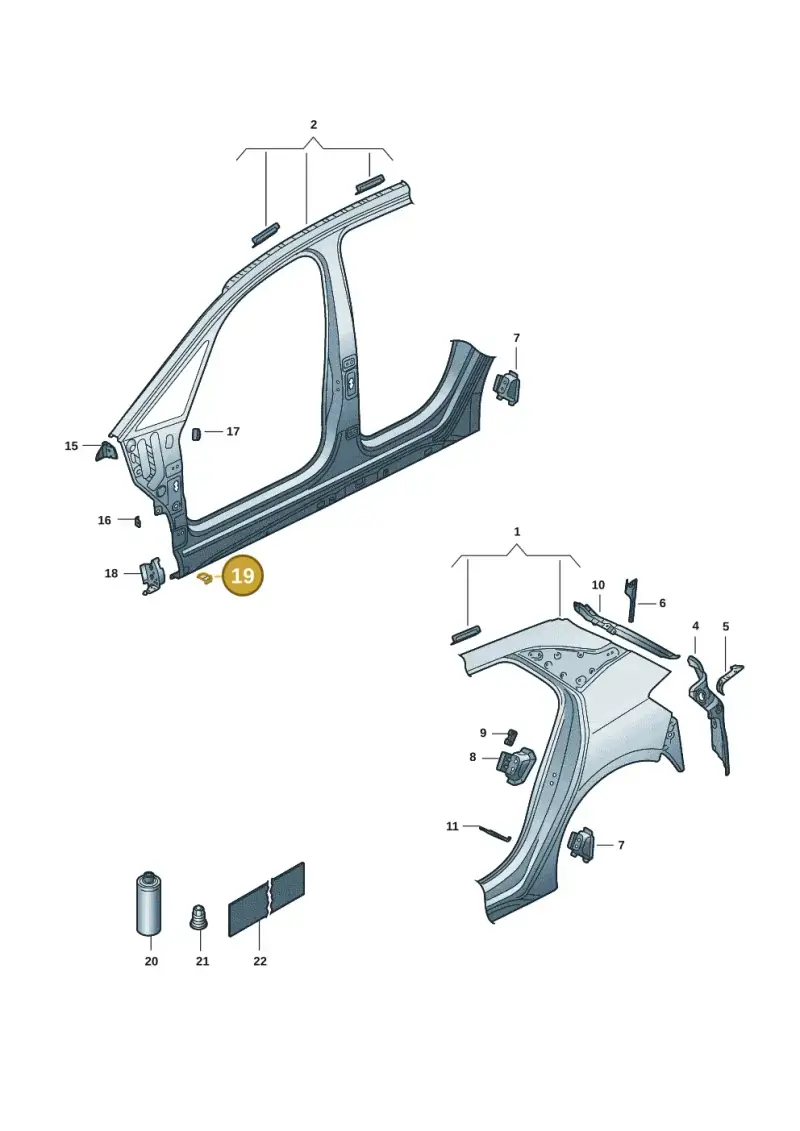 10A853232A — SEAT EBoost CUPRA (2021-) diagram 10s809040, position 19