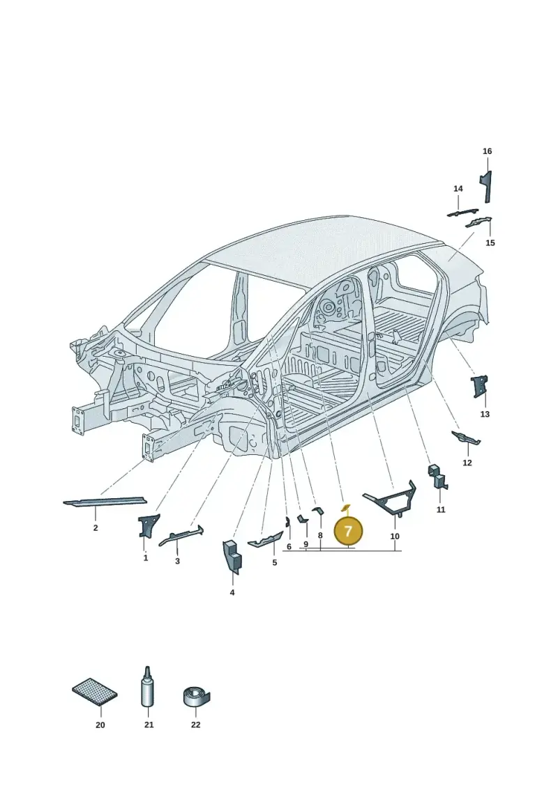 10A864007 — SEAT EBoost CUPRA (2021-) diagram 10a864000, position 7