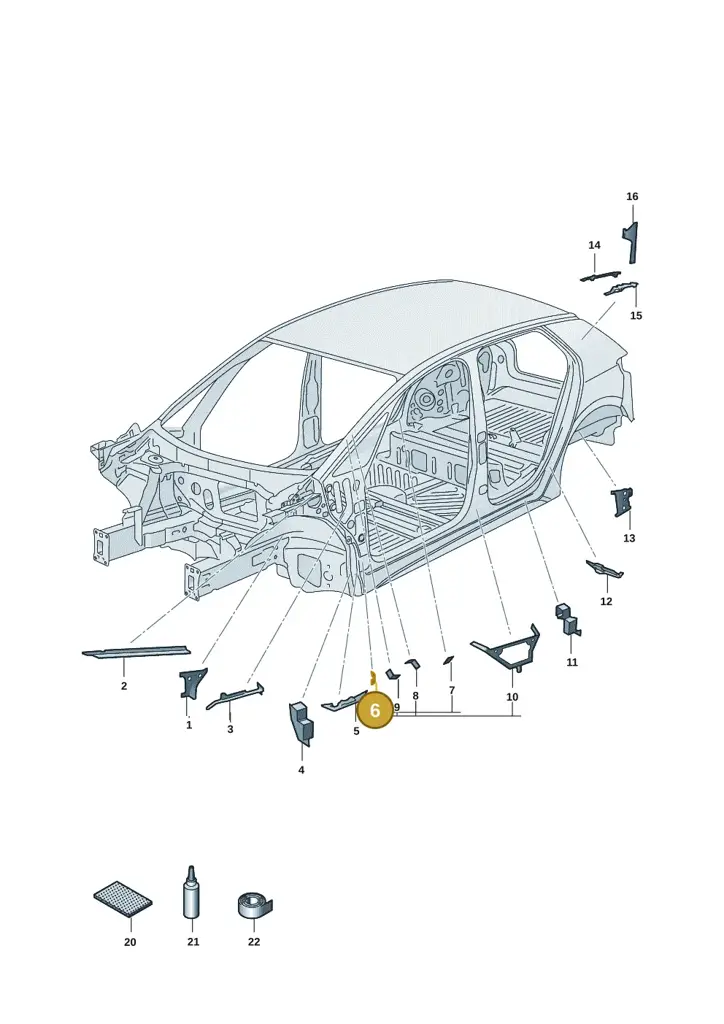 10A864565 — SEAT EBoost CUPRA (2021-) diagram 10a864000, position 6