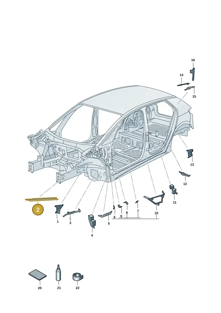 10A864624 — SEAT EBoost CUPRA (2021-) diagram 10a864000, position 2