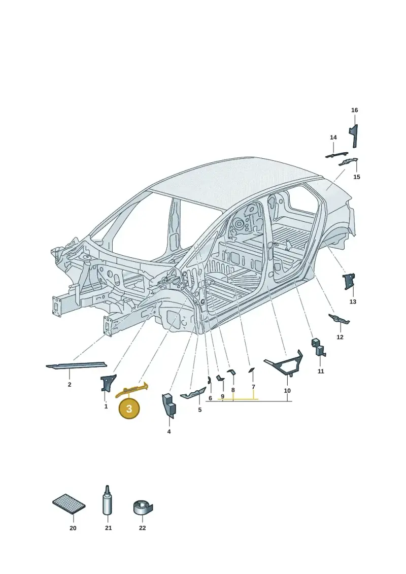 10A864627 — SEAT EBoost CUPRA (2021-) diagram 10a864000, position 3