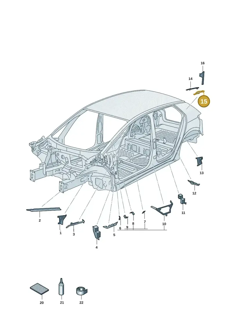 10A864629 — SEAT EBoost CUPRA (2021-) diagram 10a864000, position 15