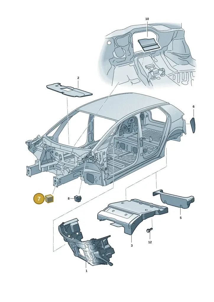 10A864725 — SEAT EBoost CUPRA (2021-) diagram 10a863200, position 7