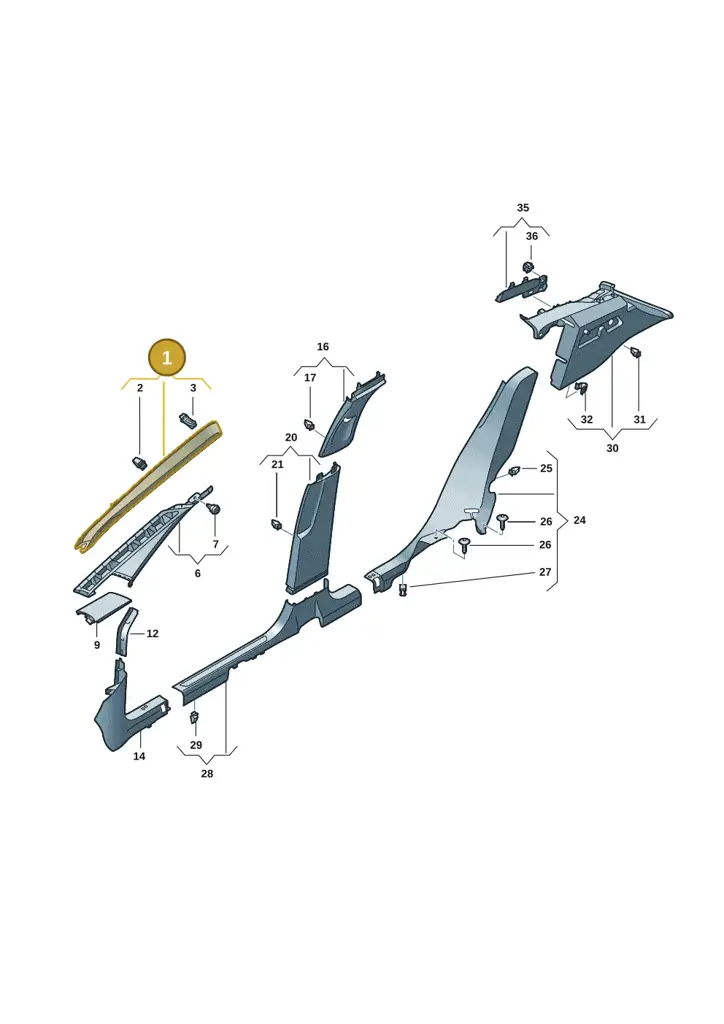10A867233E4PK — SEAT EBoost CUPRA (2021-) diagram 10s867070, position 1