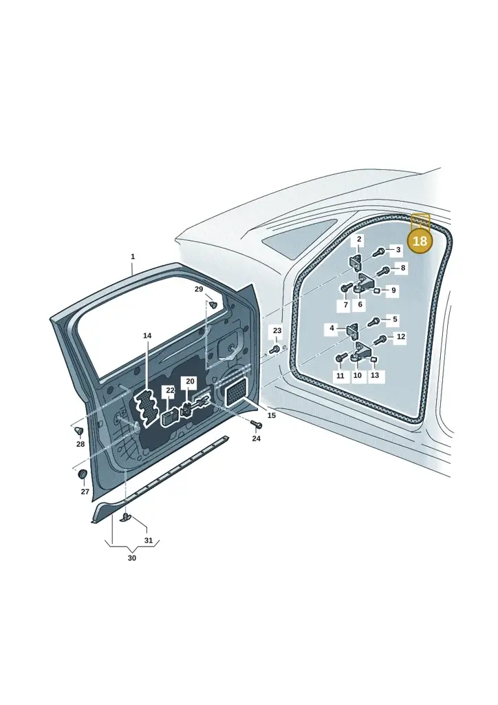 10A867911E9B9 — SEAT EBoost CUPRA (2021-) diagram 10a831000, position 18