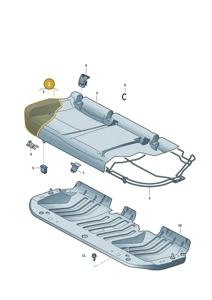 10A885175G — SEAT EBoost CUPRA (2021-) diagram 10a885000, position 1