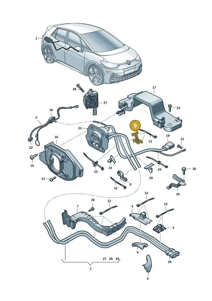 10A971615E — SEAT EBoost CUPRA (2021-) diagram 10a970005, position 9