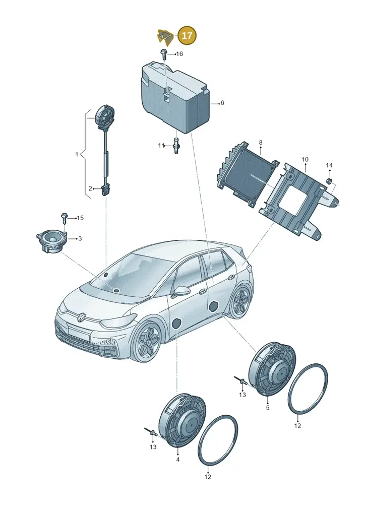 10A971923 — SEAT EBoost CUPRA (2021-) diagram 10a035035, position 17