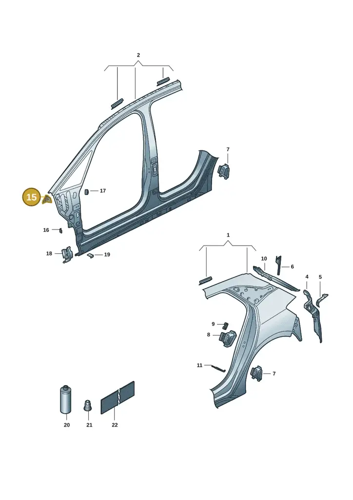 10E809168 — SEAT EBoost CUPRA (2021-) diagram 10s809040, position 15