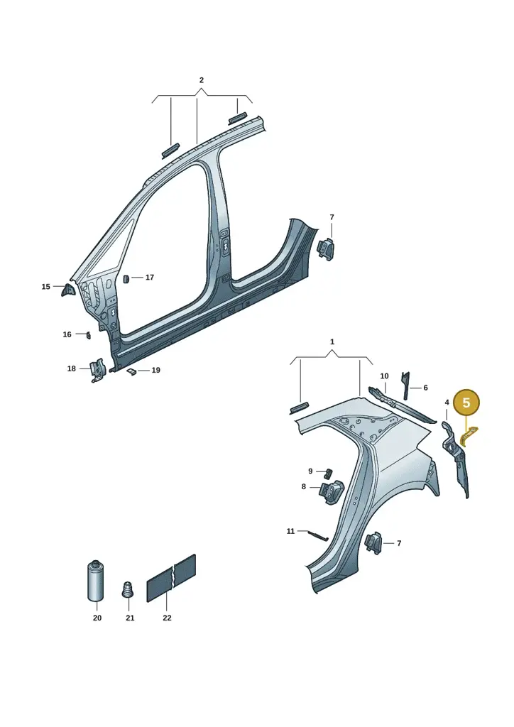 10E813538A — SEAT EBoost CUPRA (2021-) diagram 10s809040, position 5