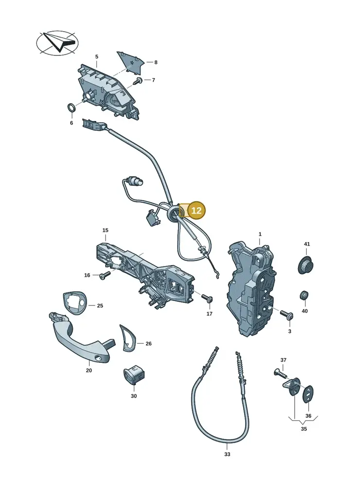 10E837085 — SEAT EBoost CUPRA (2021-) diagram 5h0837000, position 12