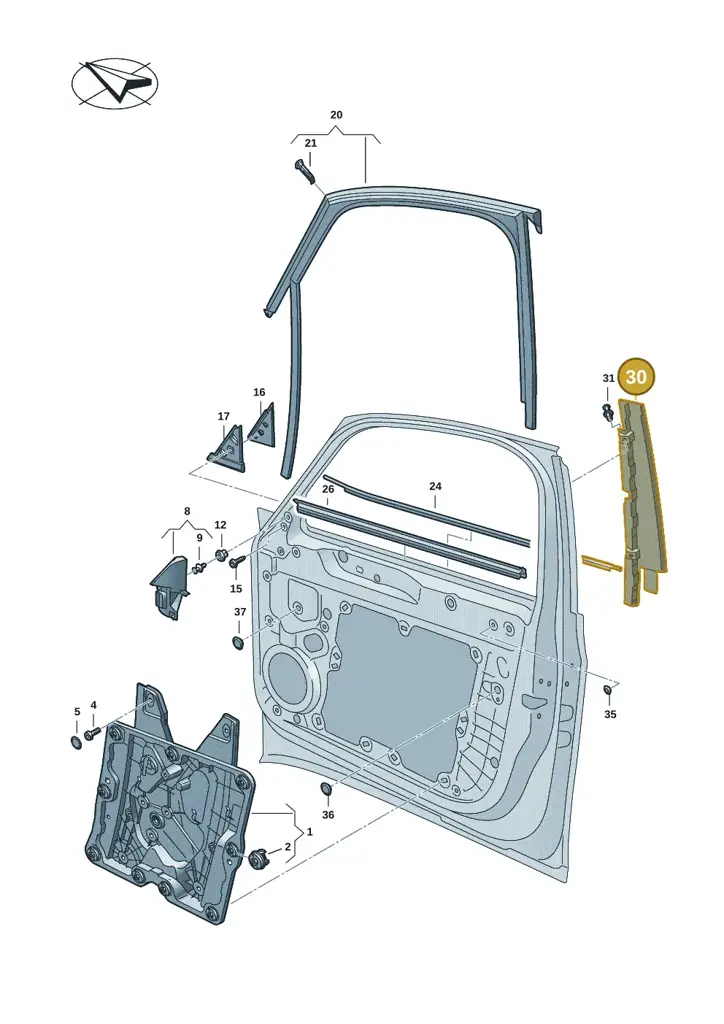 10E837902041 — SEAT EBoost CUPRA (2021-) diagram 10a837500, position 30