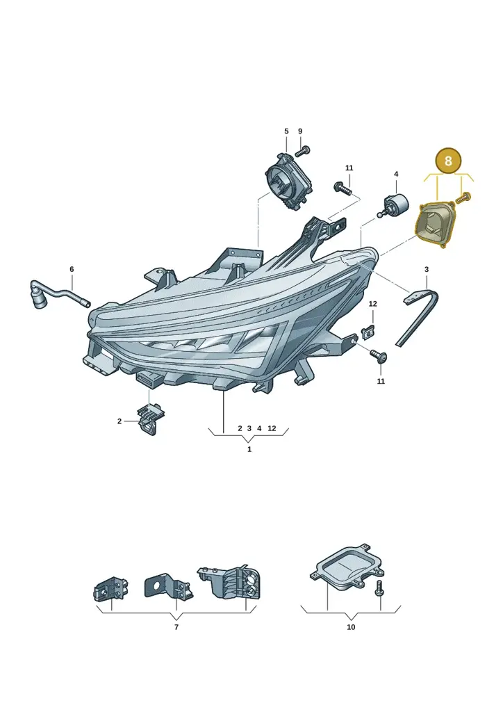 10E941476 — SEAT EBoost CUPRA (2021-) diagram 10s941000, position 8