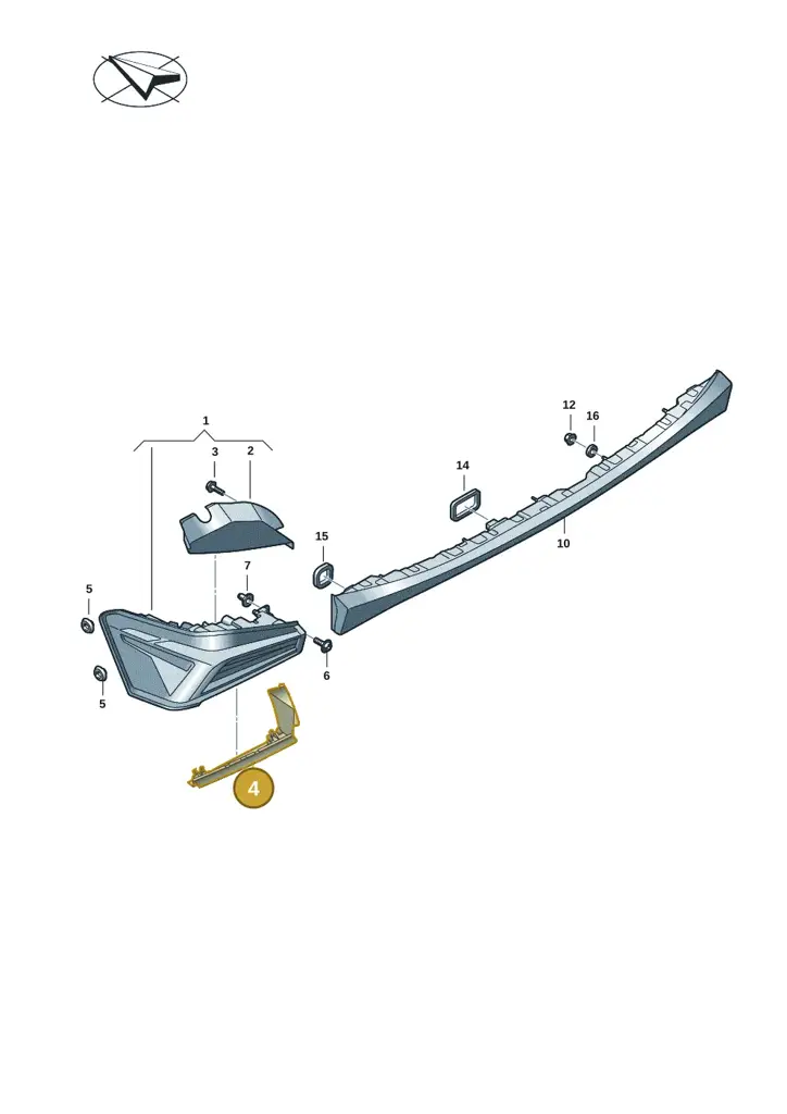 10E945253B — SEAT EBoost CUPRA (2021-) diagram 10s945000, position 4