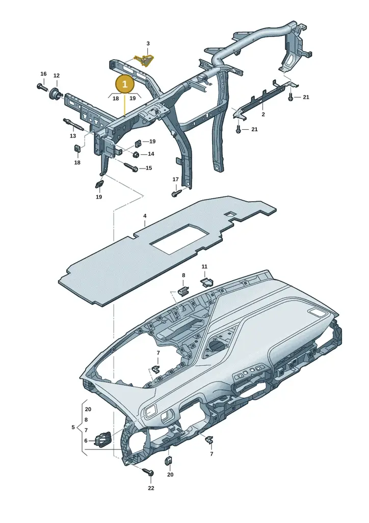 10F857017B — SEAT CUPRA Born (2021-) diagram 10a857000, position 1
