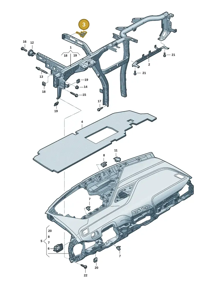 10F858029 — SEAT EBoost CUPRA (2021-) diagram 10a857000, position 3