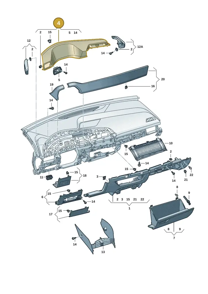 10F858061CCWF — SEAT CUPRA Born (2021-) diagram 10s857020, position 4
