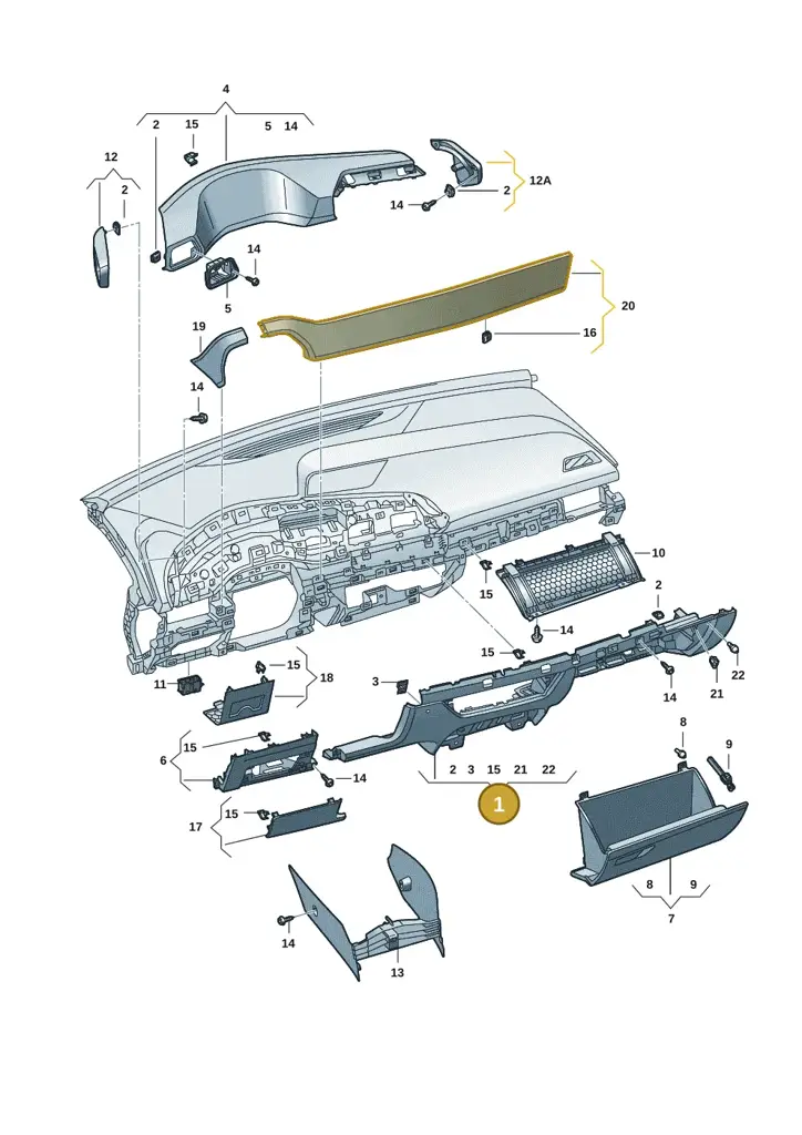 10F85836882V — SEAT CUPRA Born (2021-) diagram 10s857020, position 1