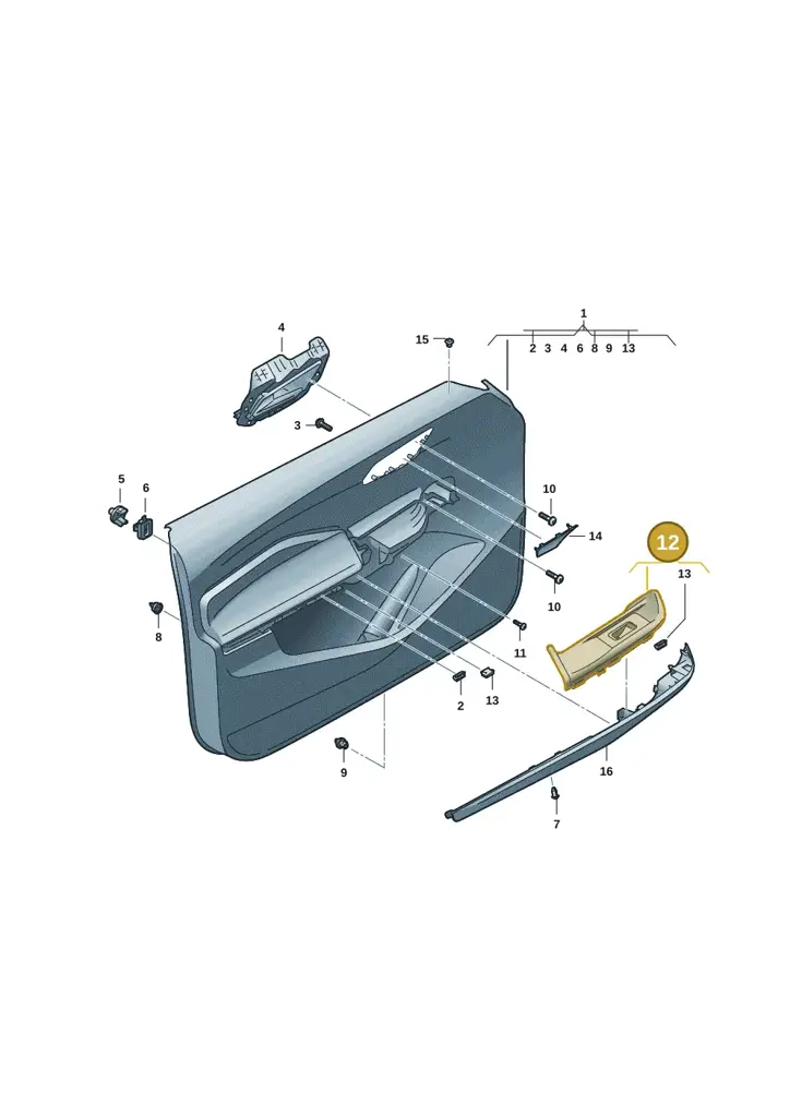 10F867157ZJX — SEAT CUPRA Born (2021-) diagram 10s867000, position 12