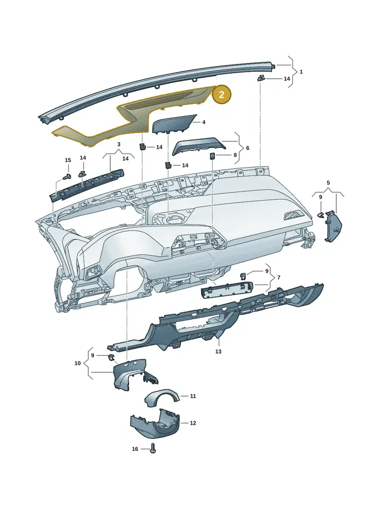 10H819153C82V — SEAT CUPRA Born (2021-) diagram 10s857010, position 2