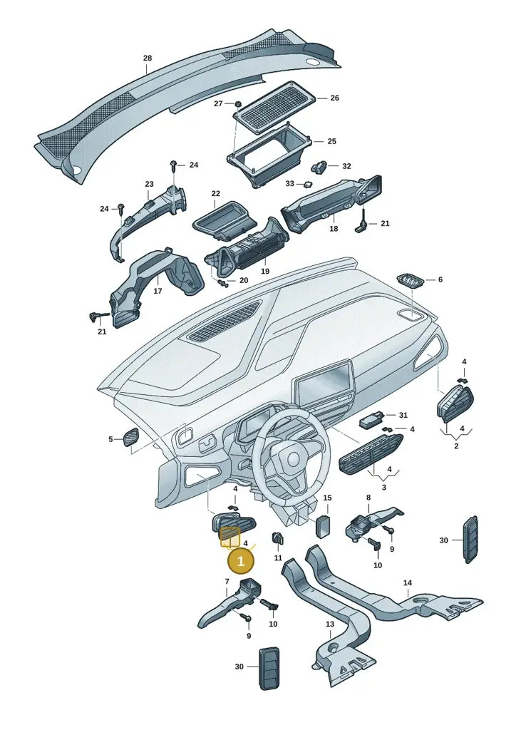 10H819203ANBC — SEAT CUPRA Born (2021-) diagram 10a819300, position 1