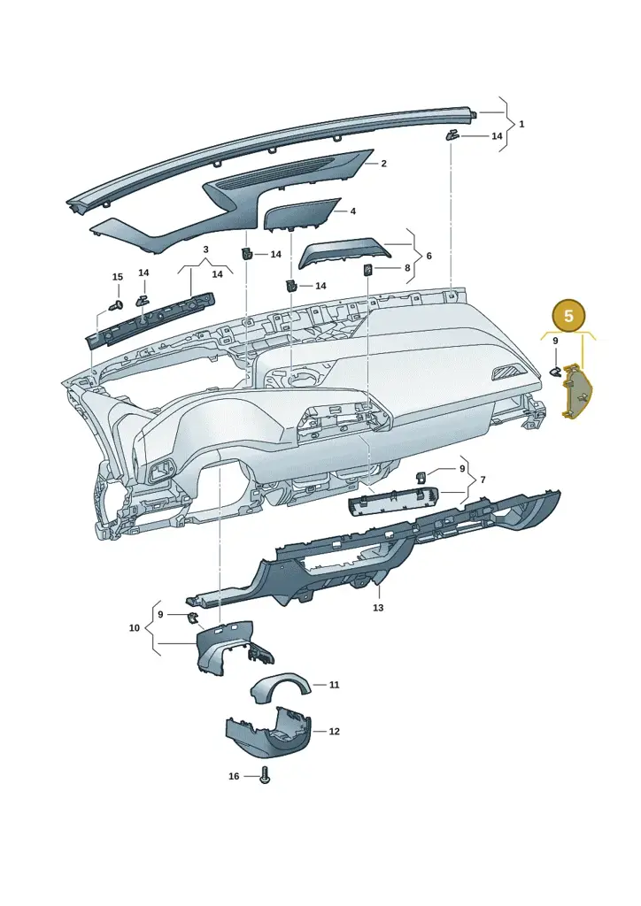 10H857035B82V — SEAT CUPRA Born (2021-) diagram 10s857010, position 5