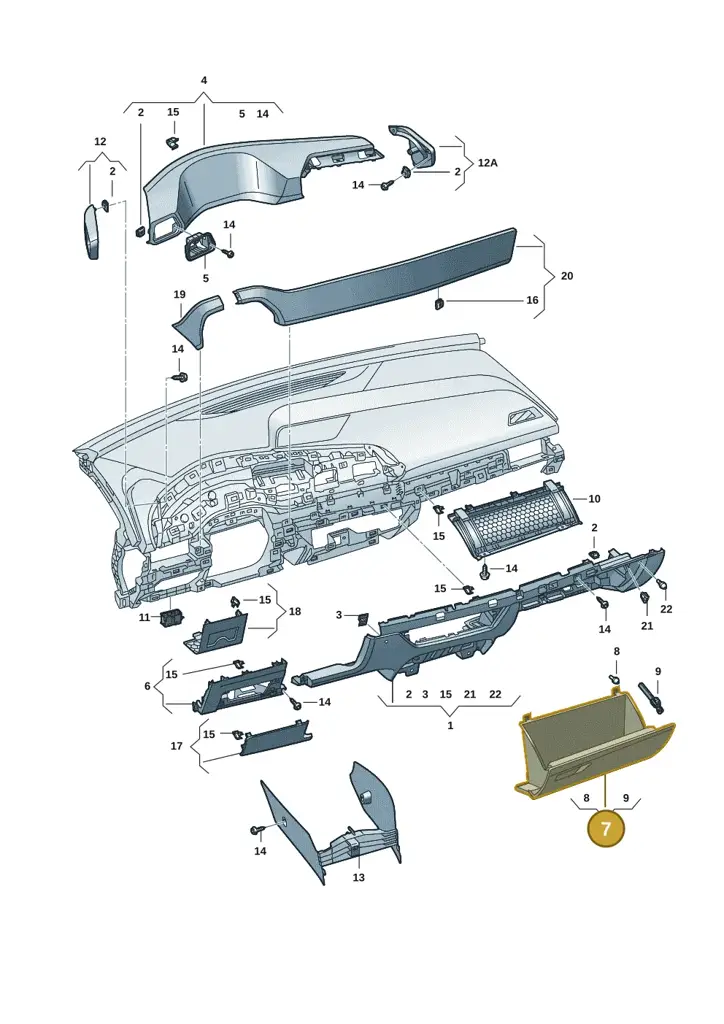 10H857121E82V — SEAT CUPRA Born (2021-) diagram 10s857020, position 7