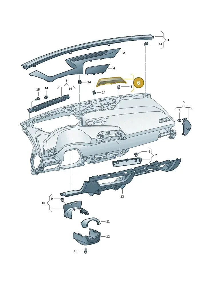 10H8580659B9 — SEAT CUPRA Born (2021-) diagram 10s857010, position 6