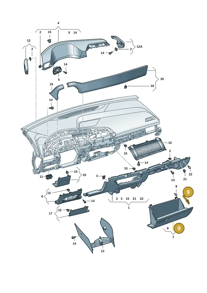 10H858309 — SEAT CUPRA Born (2021-) diagram 10s857020, position 9