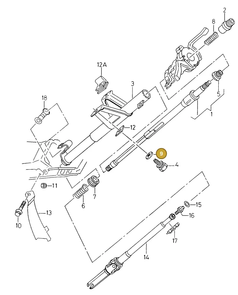 111129720 — SEAT CORDOBA/VARIO (1999-2002) diagram 138419250, position 9