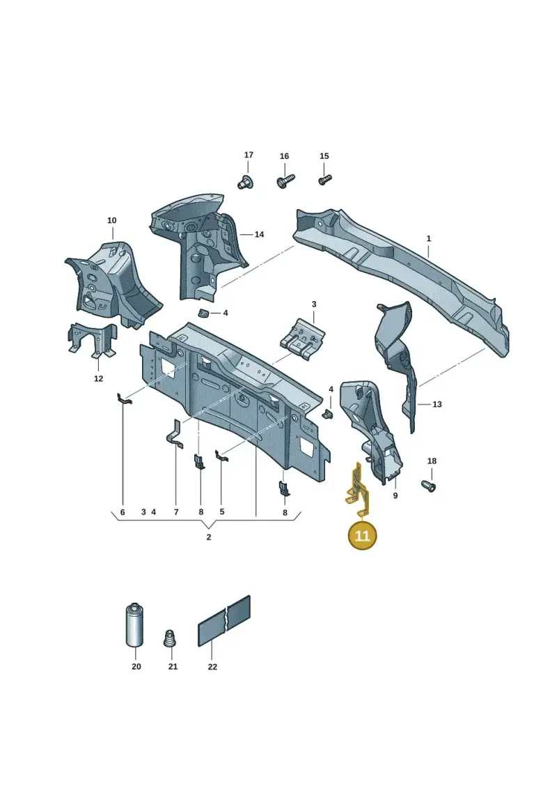 11A804749 — SEAT Tavascan Cupra (2023-) diagram 20h813000, position 11