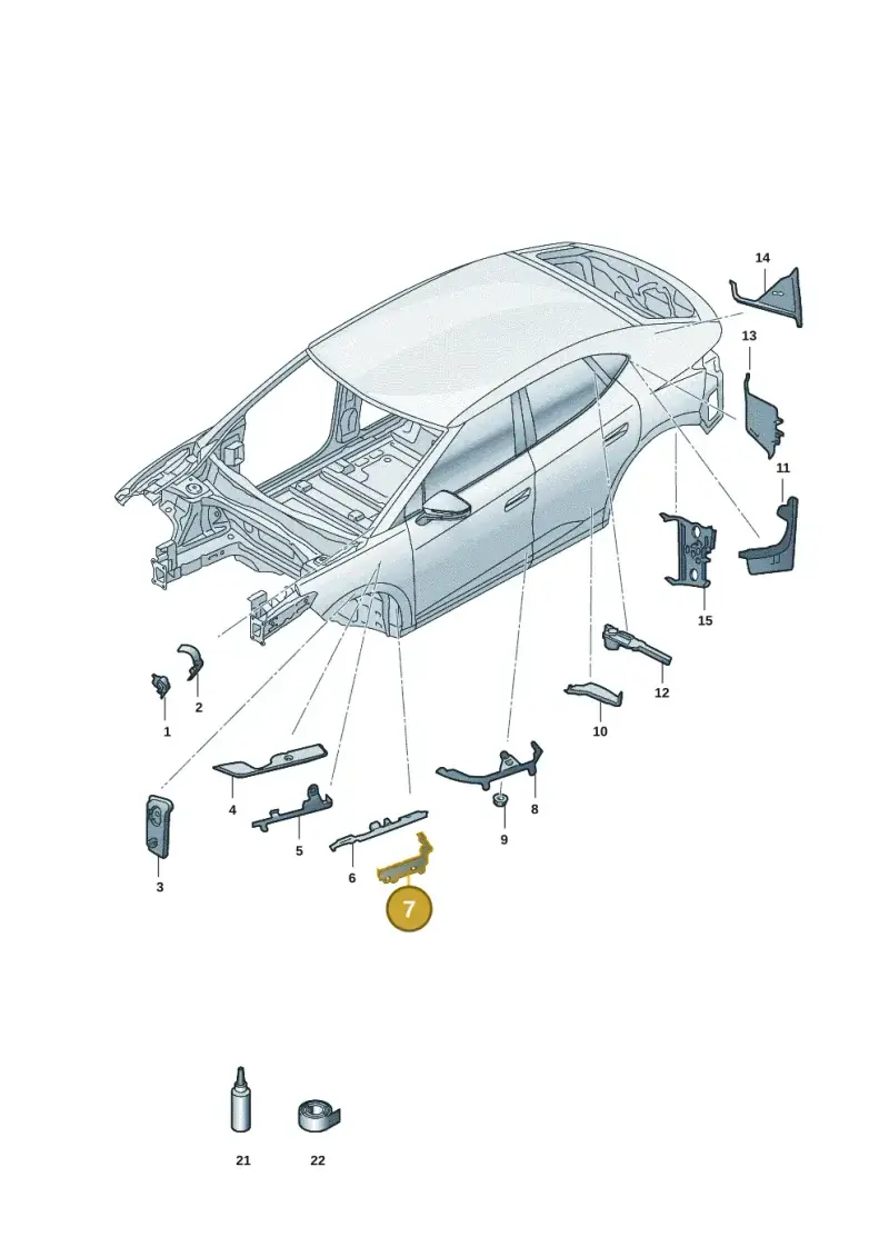 11A864566 — SEAT Tavascan Cupra (2023-) diagram 11h864000, position 7