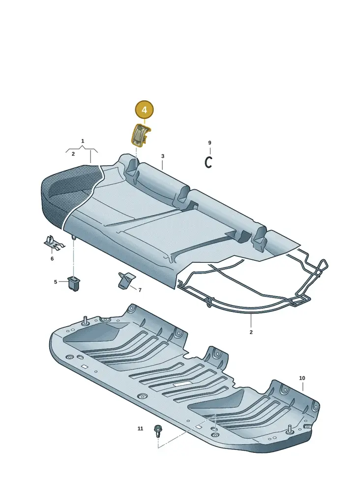 11A887233VEB — SEAT EBoost CUPRA (2021-) diagram 10a885000, position 4