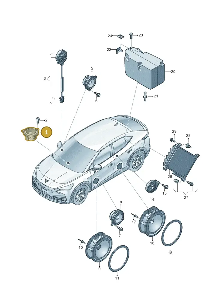 11H035415 — SEAT CUPRA Tavascan (2023-) diagram 20h035035, position 1