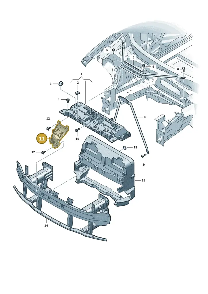11H805567A — SEAT CUPRA Tavascan (2023-) diagram 20h805000, position 11