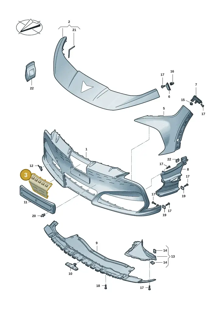 11H807185AY9T — SEAT CUPRA Tavascan (2023-) diagram 20h807010, position 3