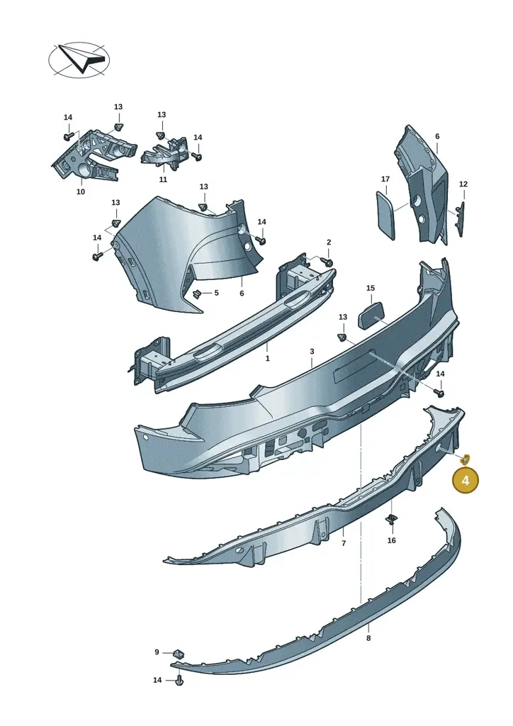 11H807441041 — SEAT CUPRA Tavascan (2023-) diagram 20h807050, position 4